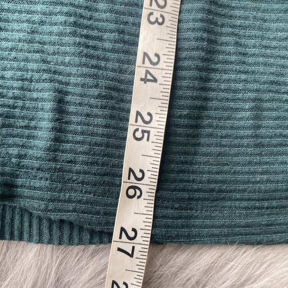 H By Bordeaux Shirt Womens Sz Small Loose Fit Long Sleeve Top Teal Ribbed New - Picture 11 of 12
